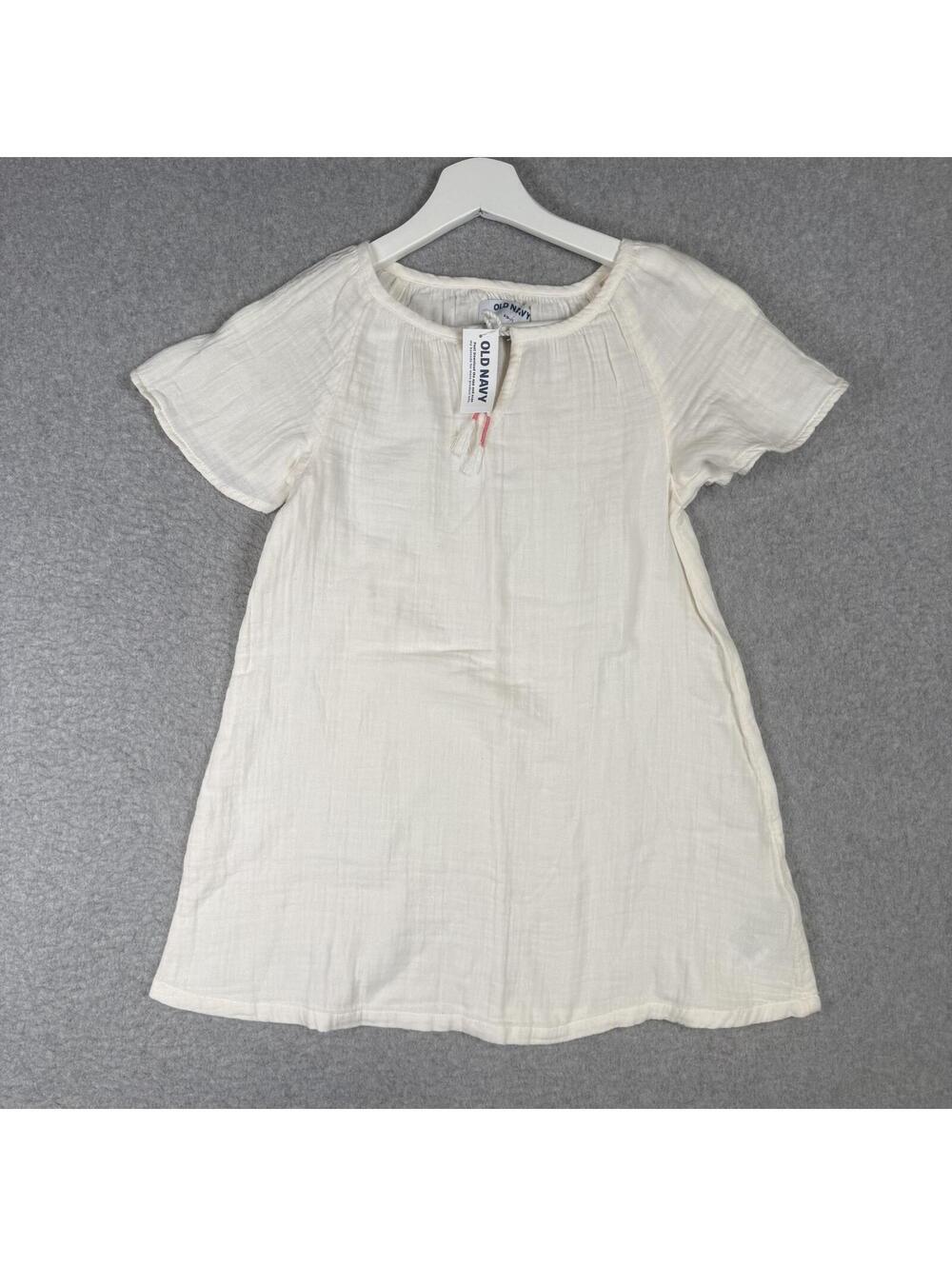 Brand New Old Navy girls 6-7 off white dress